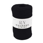 Relax Macrame String 3mm - 6 - BLACK